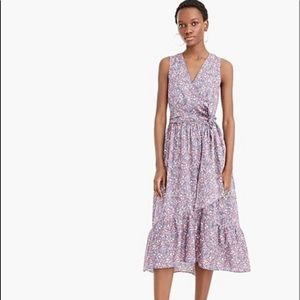 JCrew liberty print midi dress